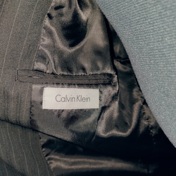 CALVIN KLEIN Black Pink Stripe Blazer - Picture 8 of 11